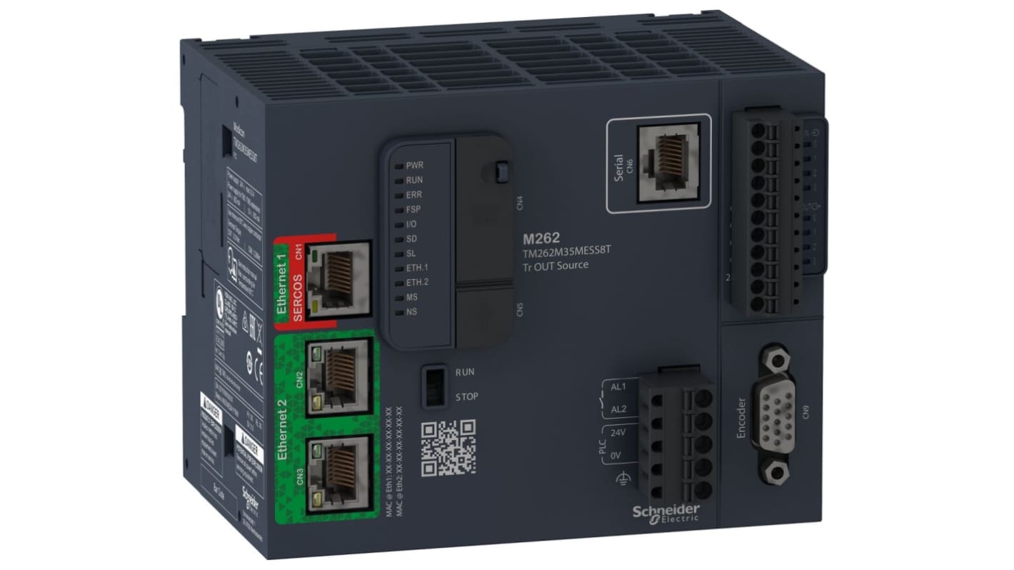 Rs-Online Controllore logico Schneider Electric M262 ingressi: 4 uscite: 4 8 I/O