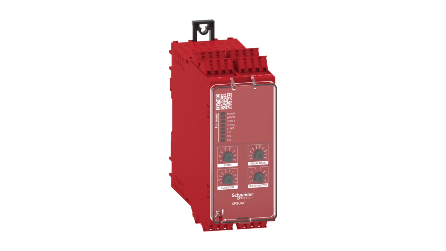 Schneider Electric Harmony XPS/ Preventa XPS XPSU Emergency Stop Safety Relay, 24V ac/dc, Single Channel, 5 Safety