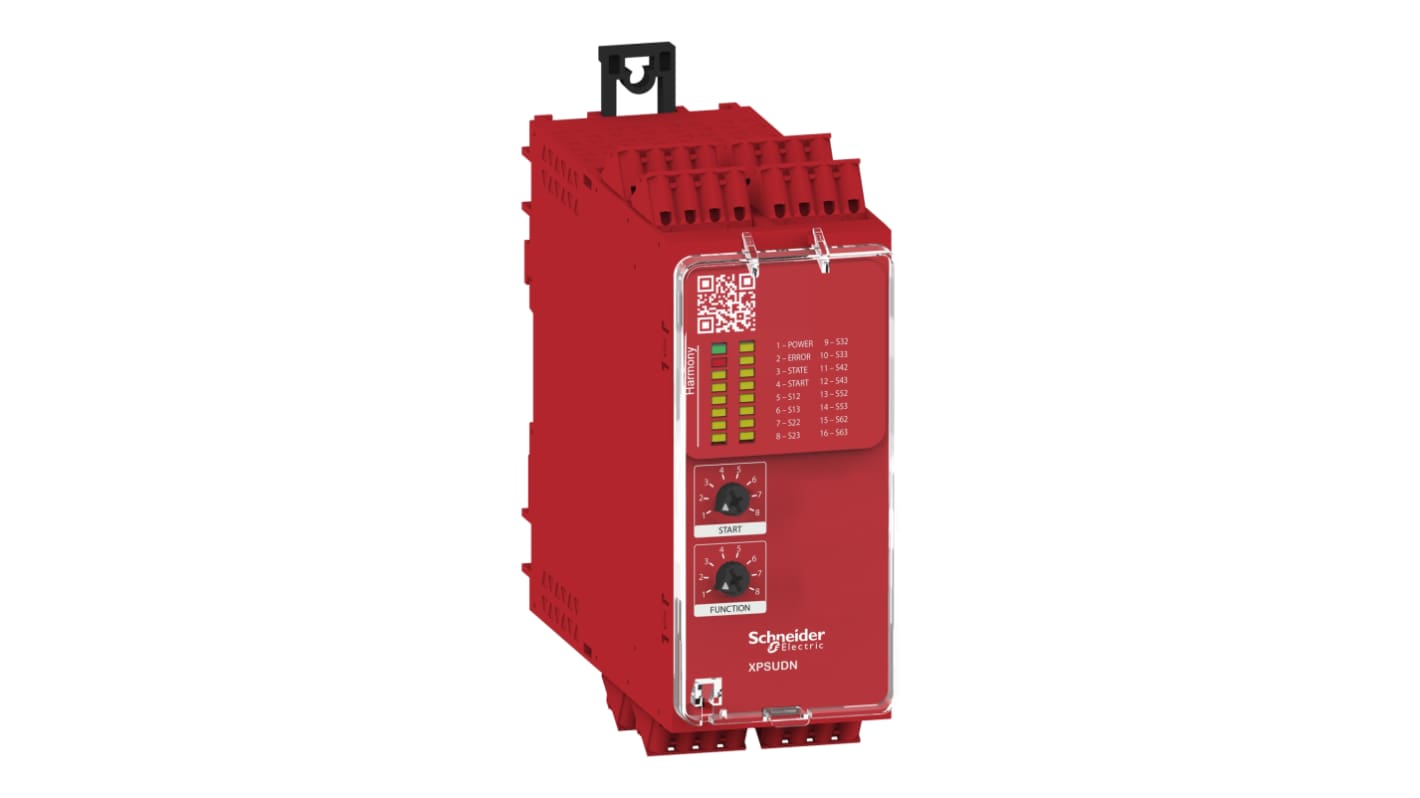 Schneider Electric Harmony XPS/ Preventa XPS XPSU Emergency Stop Safety Relay, 24V ac/dc, Single Channel, 5 Safety