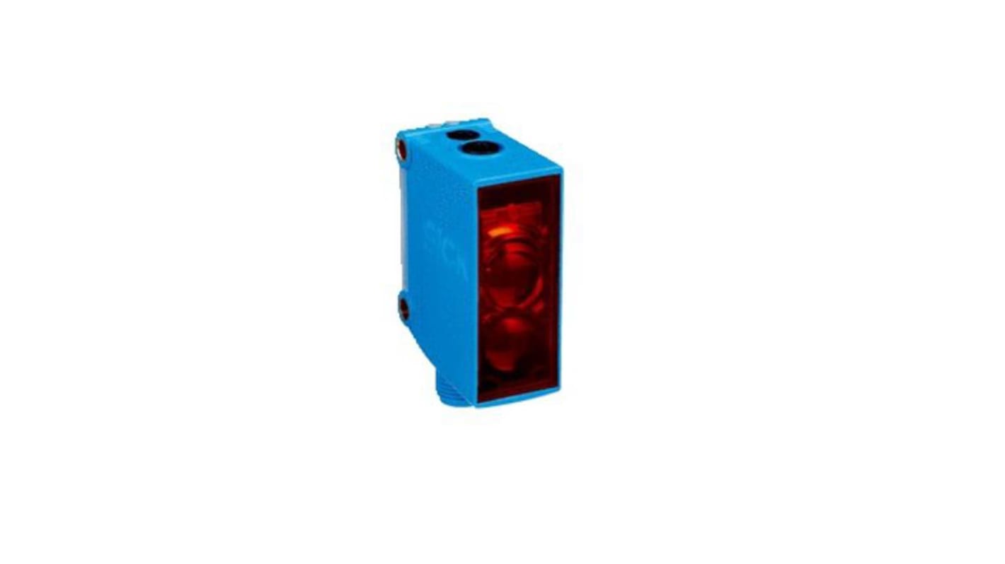 Rs-Online Sensore fotoelettrico Rettangolare SICK a soppressione di sfondo rilevamento 1 2 m uscita PNP