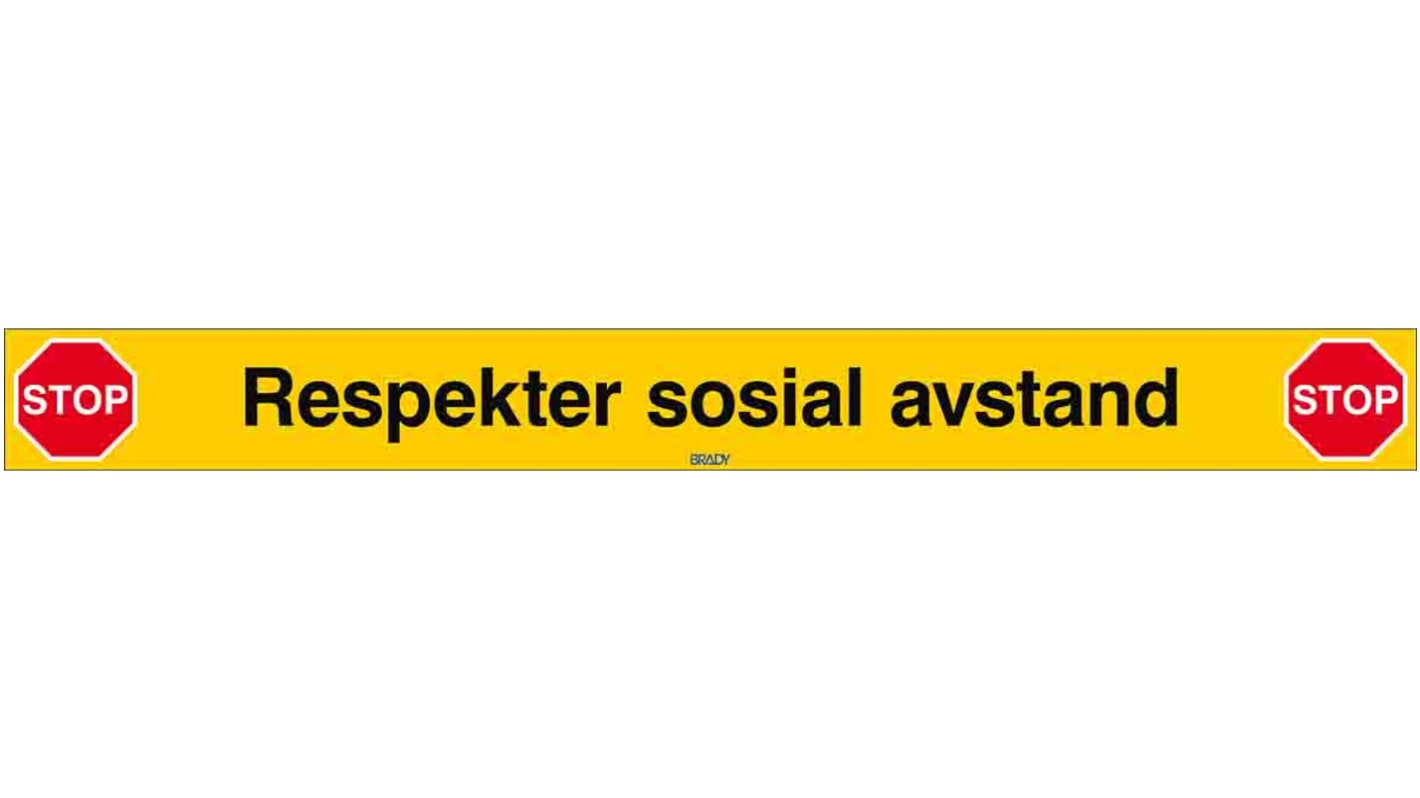Safety Poster, PP, Norwegian, 80 mm, 800mm