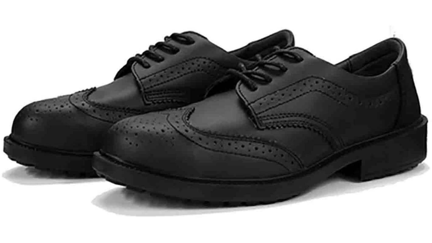 RS PRO Men's Black Steel Toe Capped Safety Shoes, UK 9, EU 43