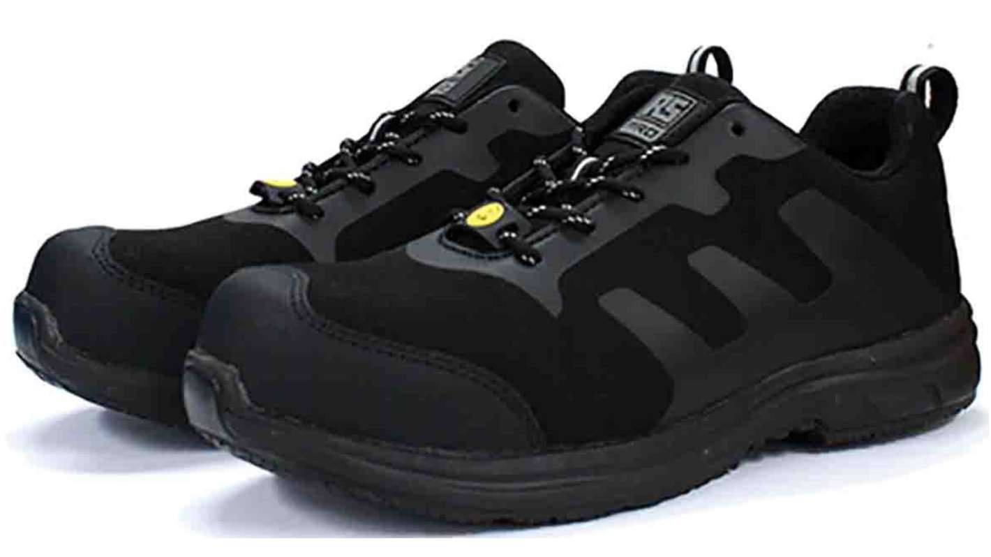 Scarpe sportive antinfortunistiche S3 RS PRO, Uomo tg. 46, col. Nero, resistenti all'acqua, con puntale di sicurezza