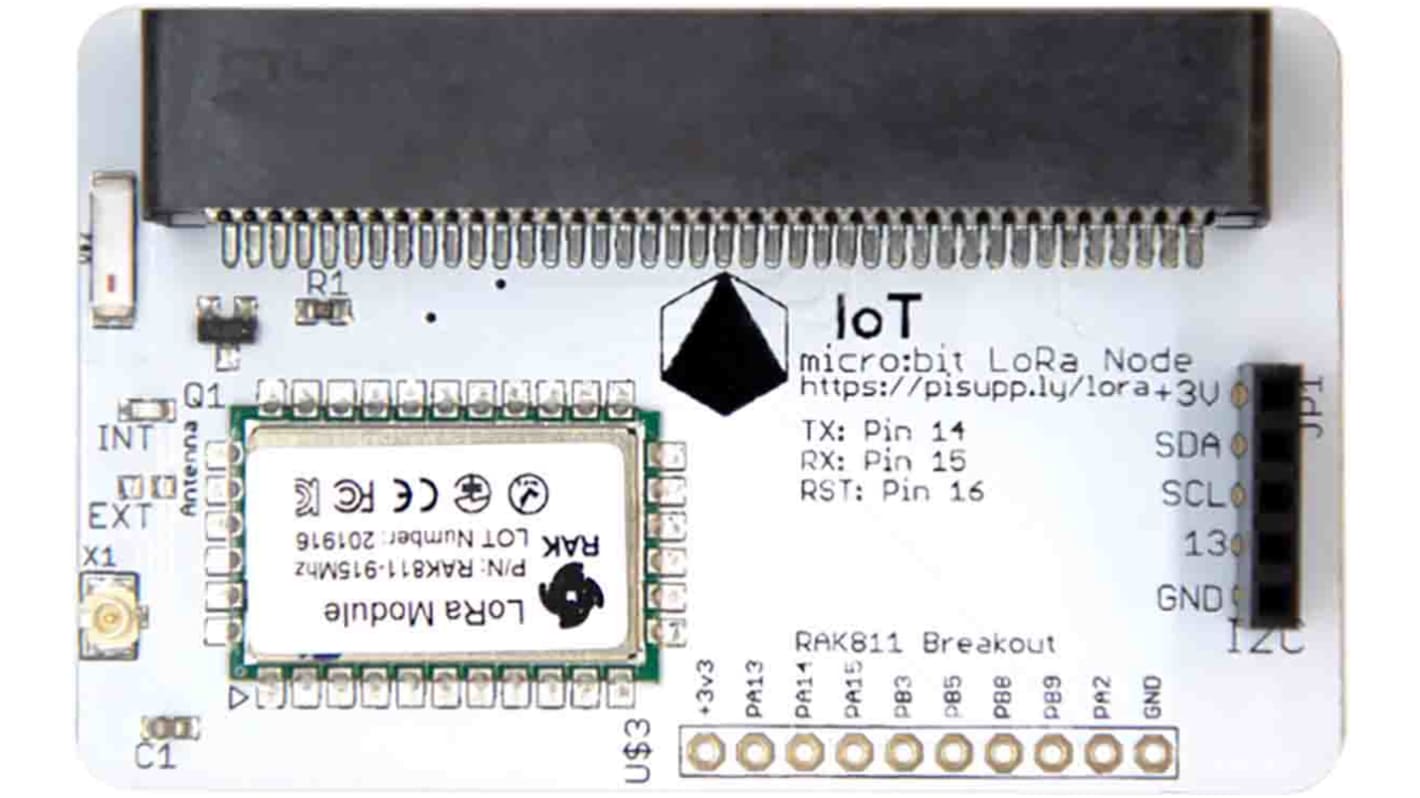Pi Supply IoT micro:bit LoRa Node (868 MHz/915 MHz) til BBC micro:bit