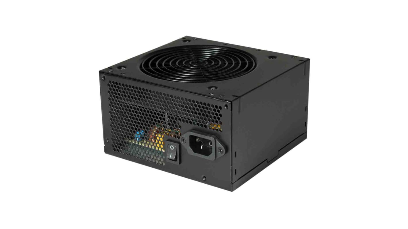 Fuente de alimentación de PC, entrada 200 → 240V ac, Salida 3.3V, 5V, 5VSB, 12V, -12V 500W