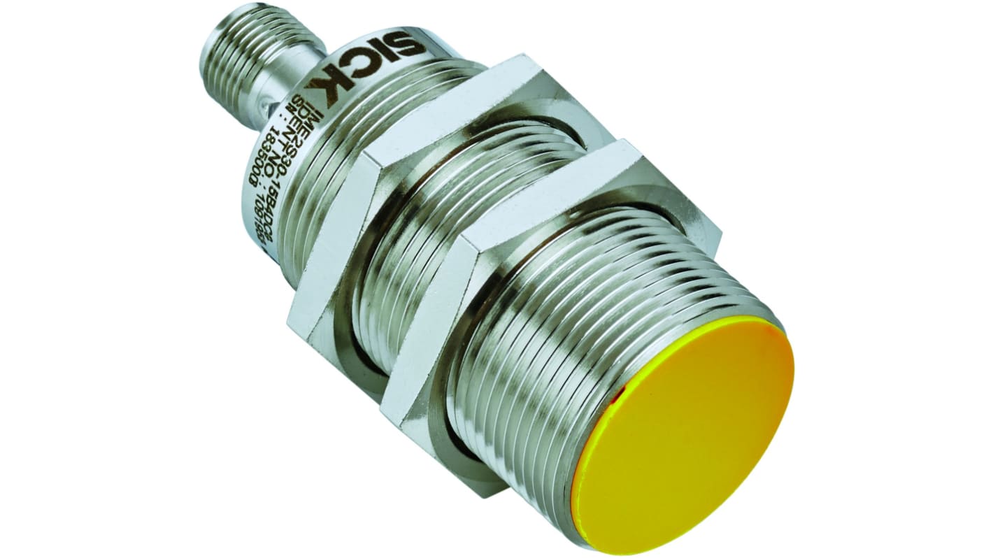 Sick IME2S Series Flush Inductive Non-Contact Safety Switch, 24V dc, Nickel Plated Brass Housing, 2NO, M12