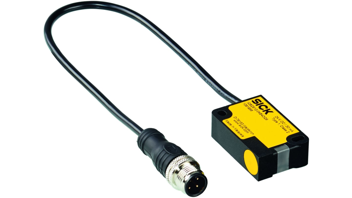 SICK IME2S Series Flush Inductive Non-Contact Safety Switch, 24V dc, Vistal Housing, 2NO, M12