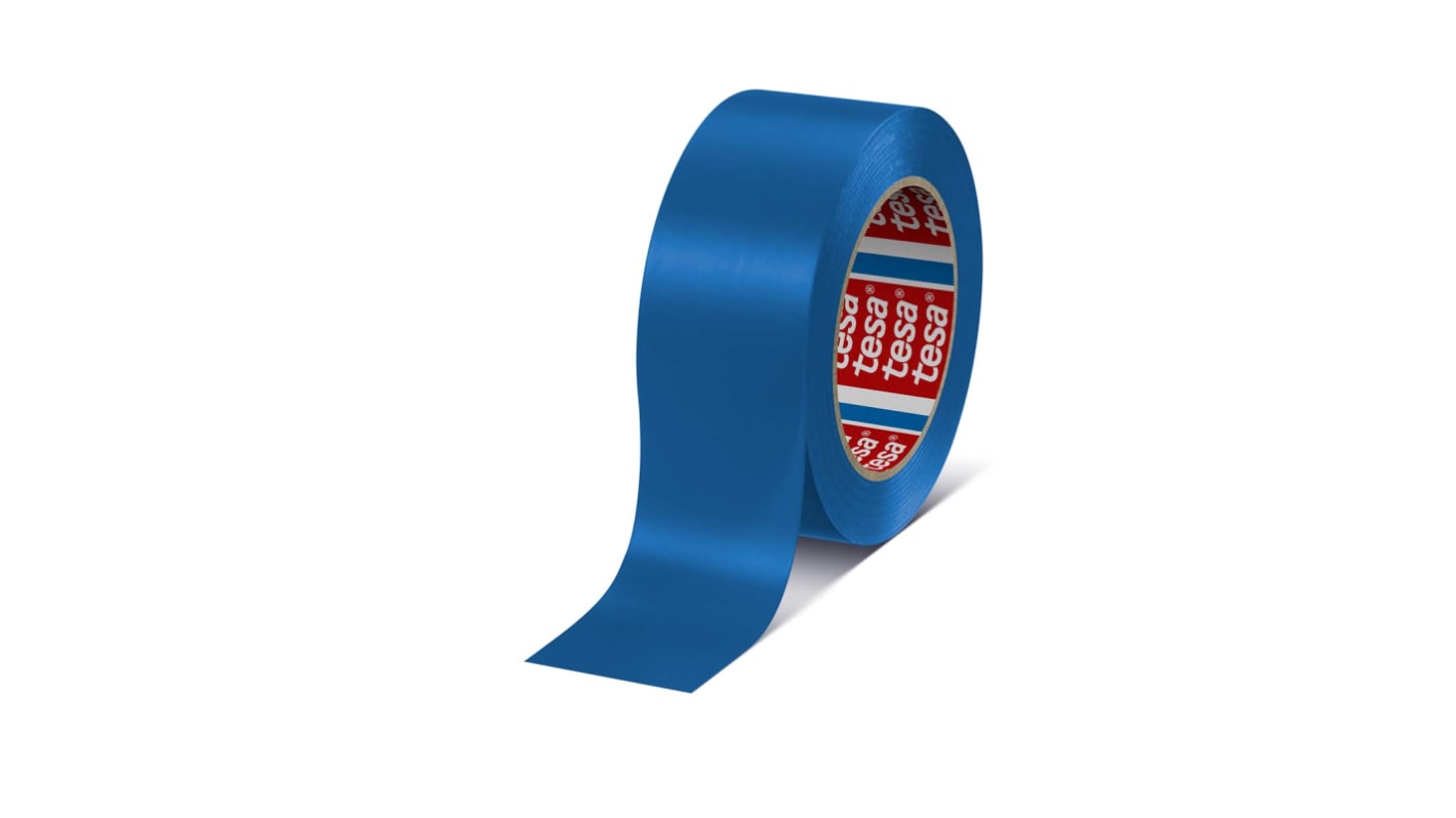 Tesa 4169 Blue Soft PVC 33m Floor Tape, 0.18mm Thickness