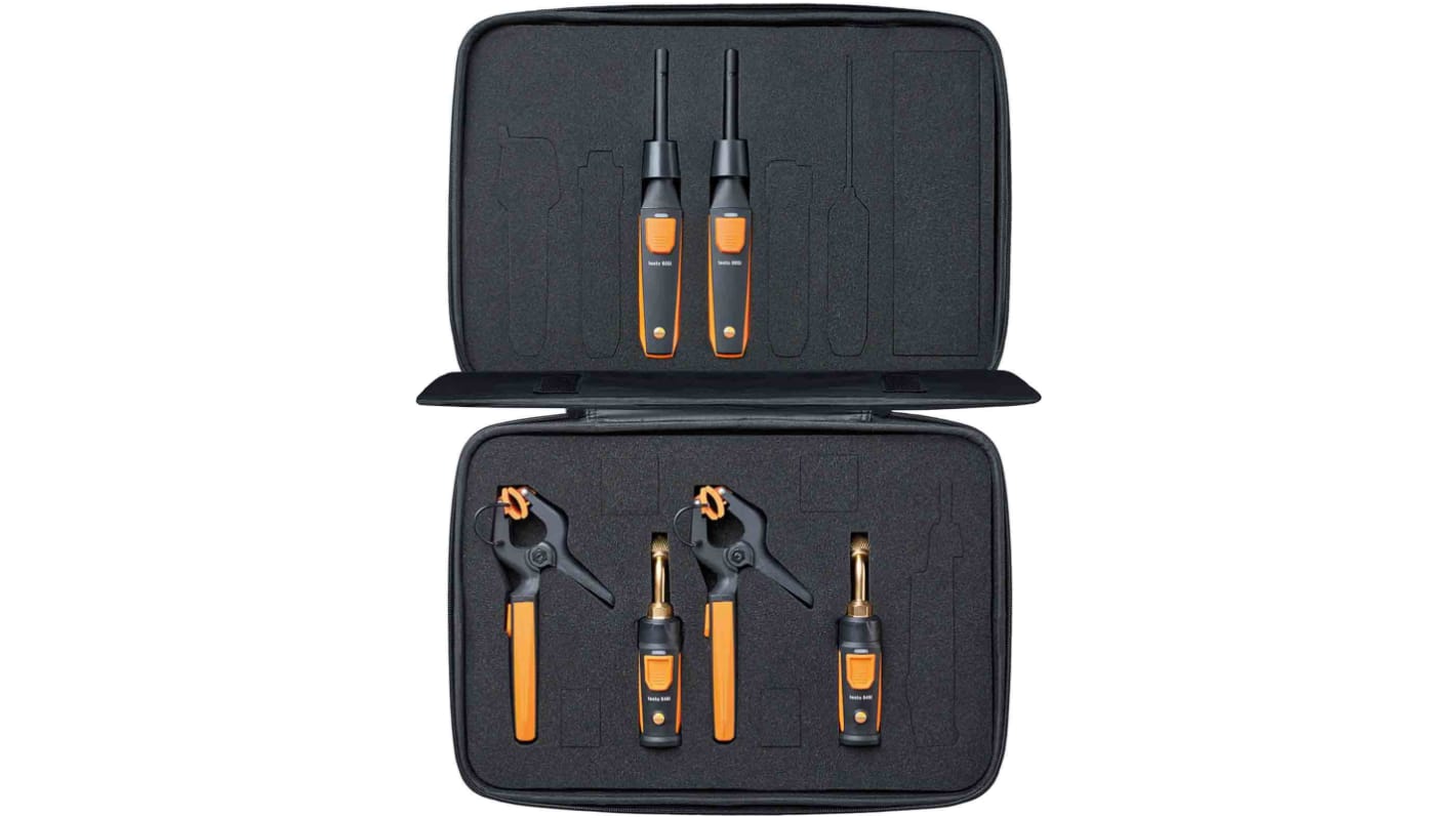 Testo Smart Probes AC & refrigeration test kit plus Wired Thermometer Kit, 1 Input(s), ±1.3 °C Accuracy