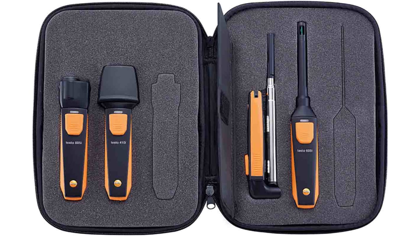 Testo Smart Probes VAC kit Data Logging Probe for Air Velocity, Humidity, Temperature, Volume Flow, +60°C Max, 100%RH