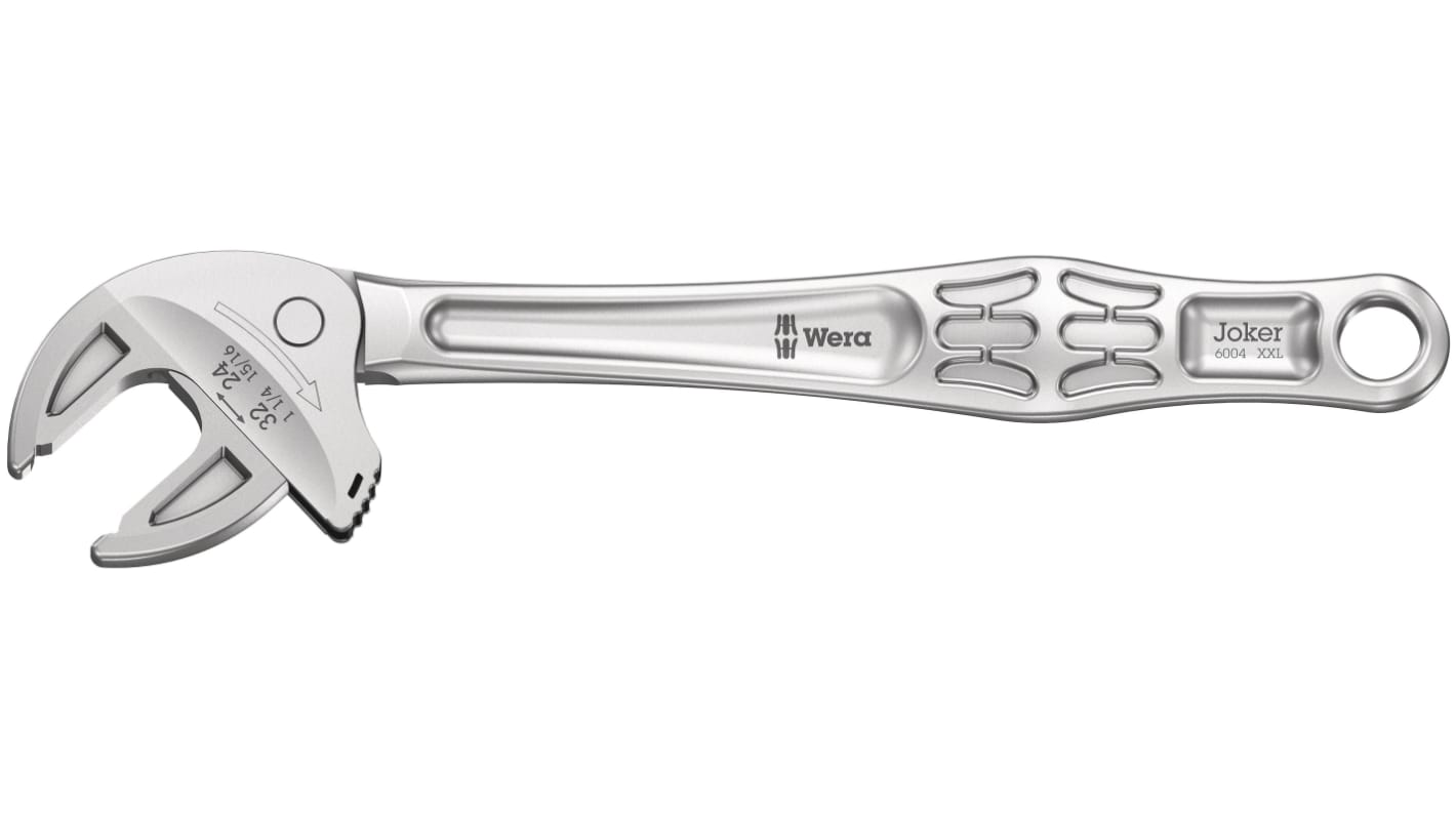 Wera Adjustable Spanner, 322 mm Overall, 32mm Jaw Capacity, Ergonomic Handle