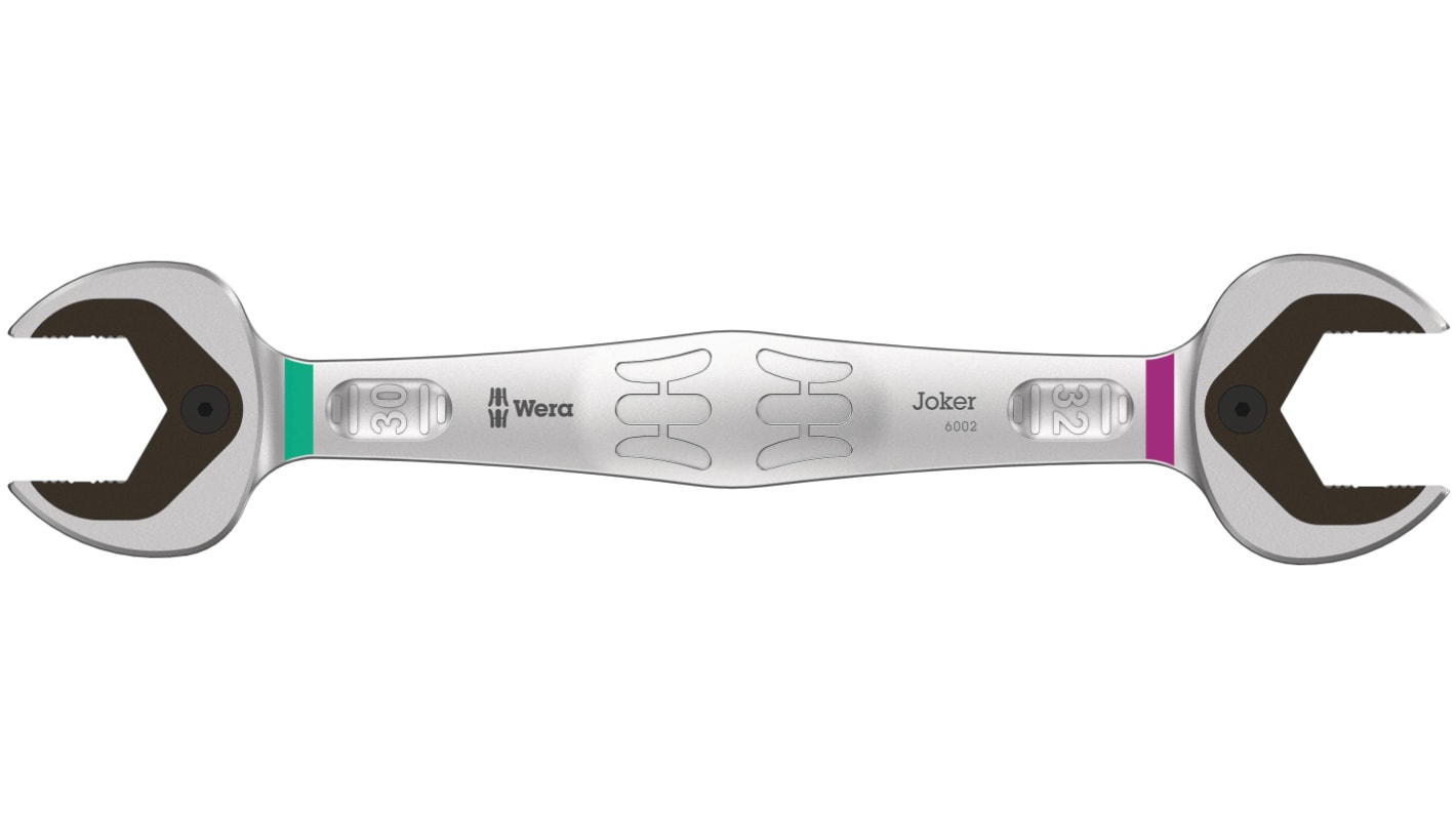 Wera Joker Series Double Ended Open Spanner, 30mm, Double Ended