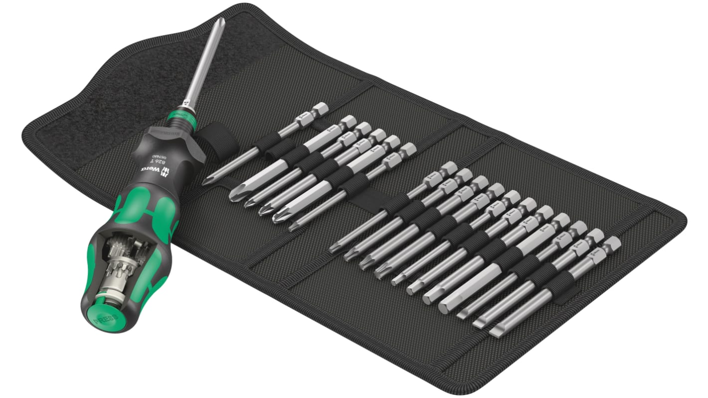 Wera 05057482001 Interchangeable Screwdriver Set, 18-Piece