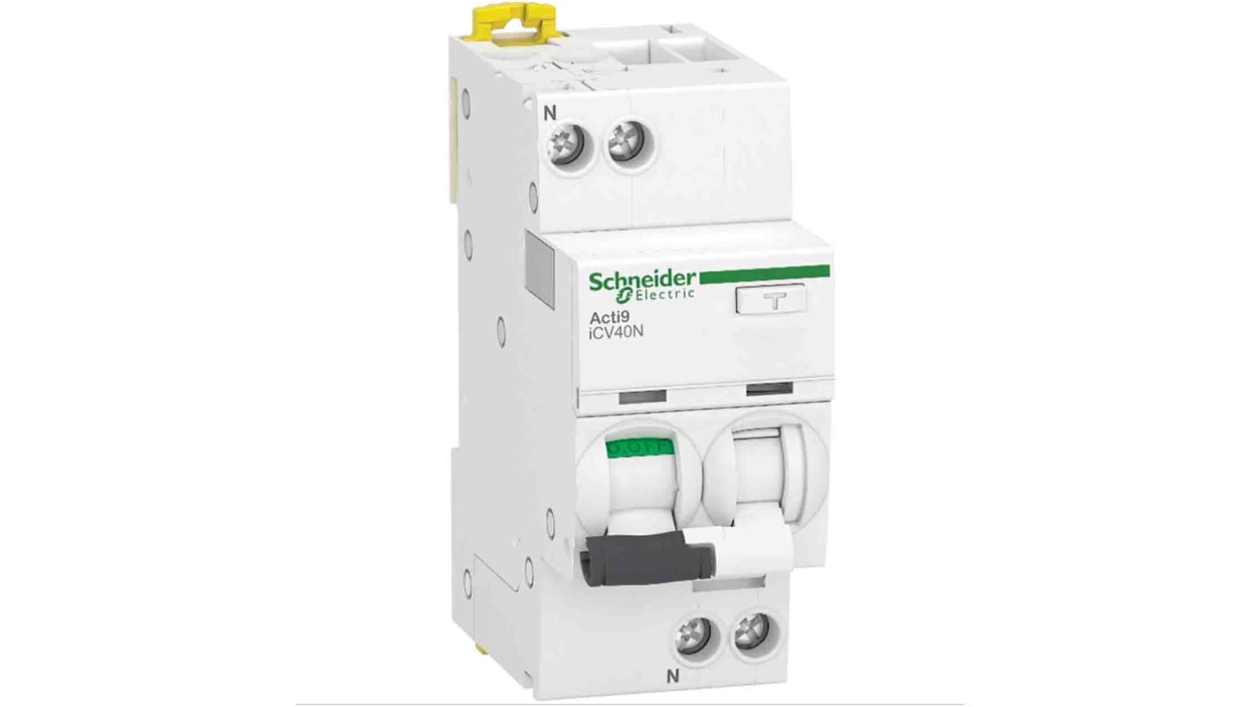 Schneider Electric RCBO A9 FI/LS-Schalter 6A, 1-polig, Empfindlichkeit 30mA, DIN-Schienen-Montage