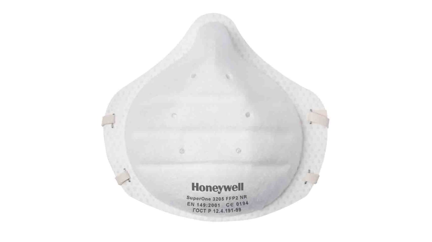 Honeywell Safety 3205 Series Disposable Respirator, FFP2, Non-Valved, Moulded 30 per Package