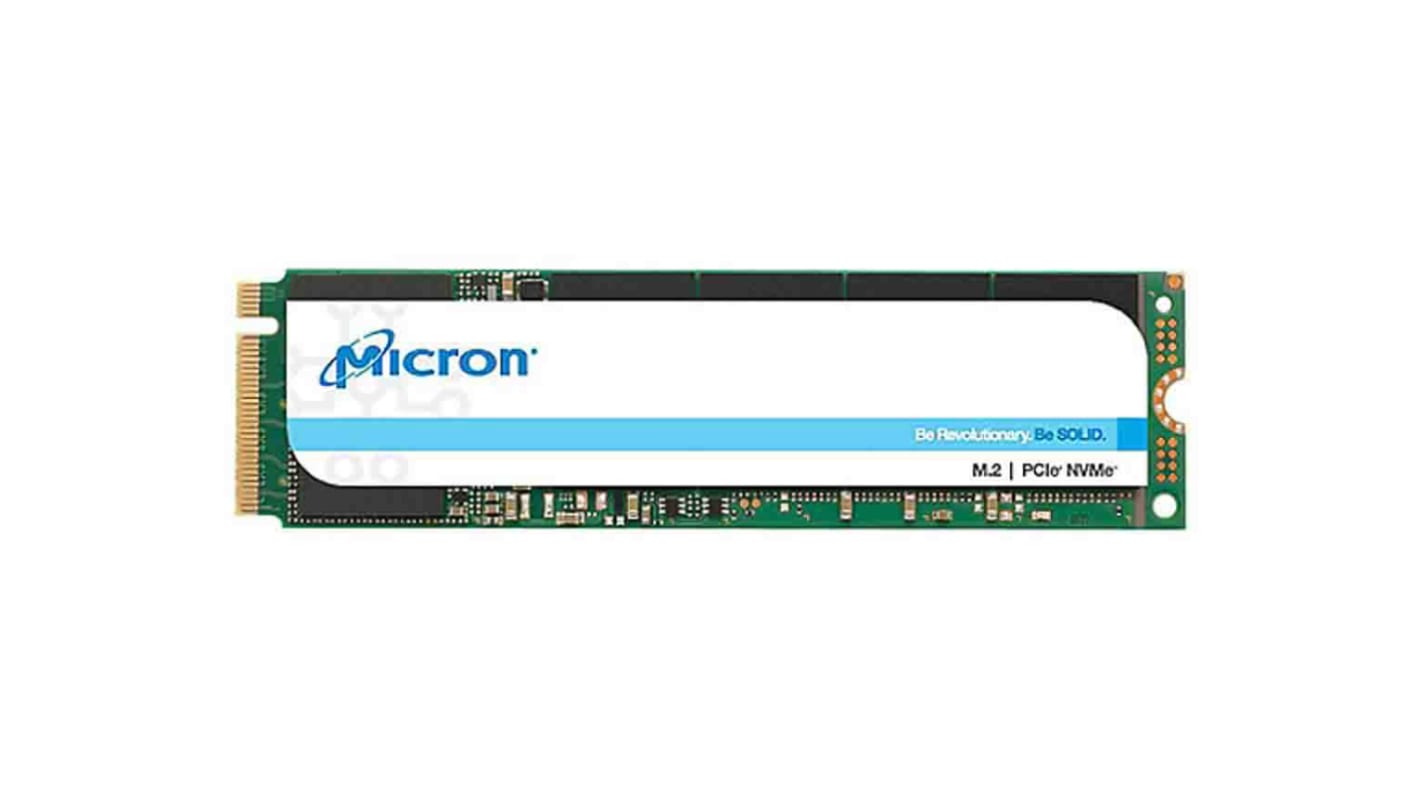 Micron 256 GB固态硬盘, NVMe PCIe Gen 3 x 4接口, M.2 (2280), 2200, 3D TLC