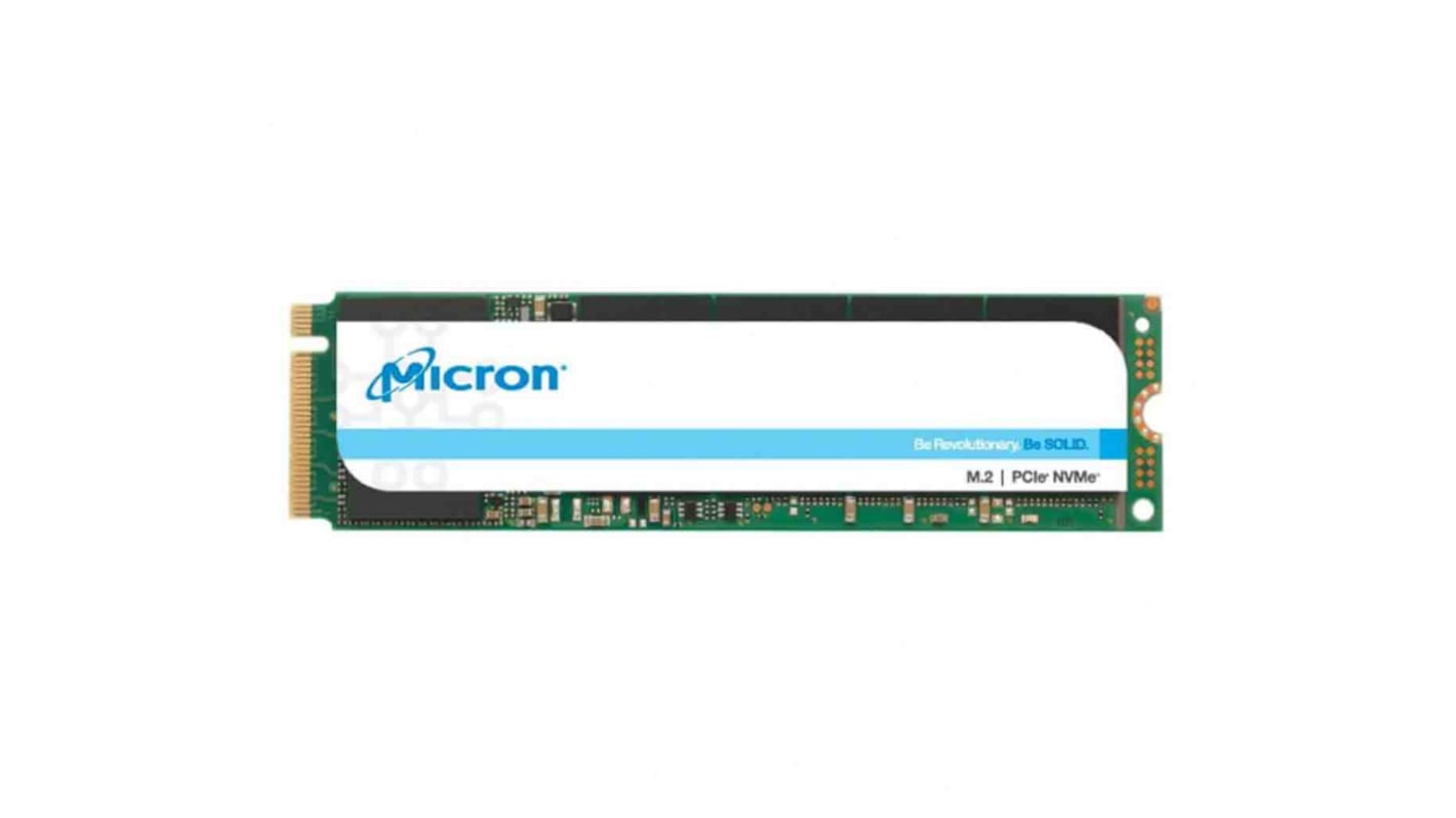 Micron 512 GB固态硬盘 SSD, NVMe PCIe Gen 3 x 4接口, M.2 (2280), 2200, 3D TLC