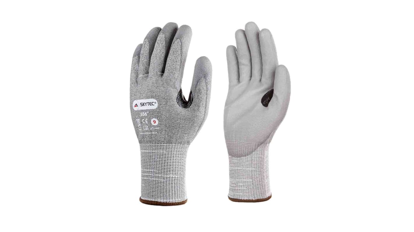 Skytec Arbeitshandschuhe Größe 8 Schneidfest Nylon Grau 1Paar