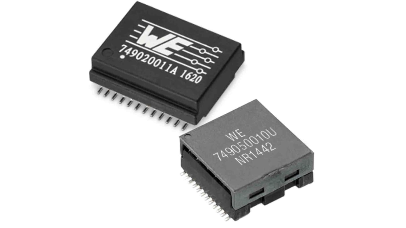 Surface Mount Lan Ethernet Transformer, 27.7 x 7.5 x 8.5mm