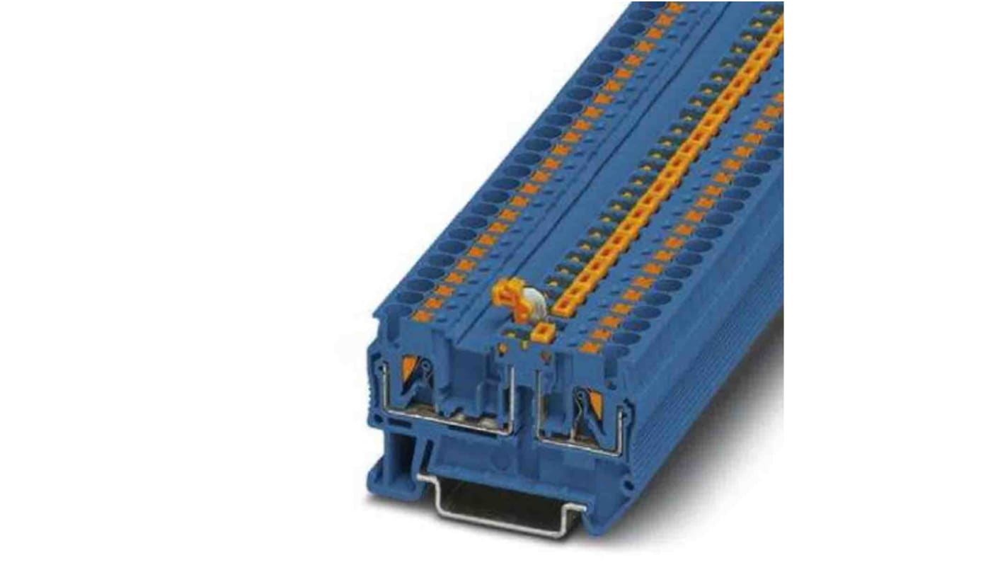 Phoenix Contact 1033785 PTC Series Blue, Push In Termination