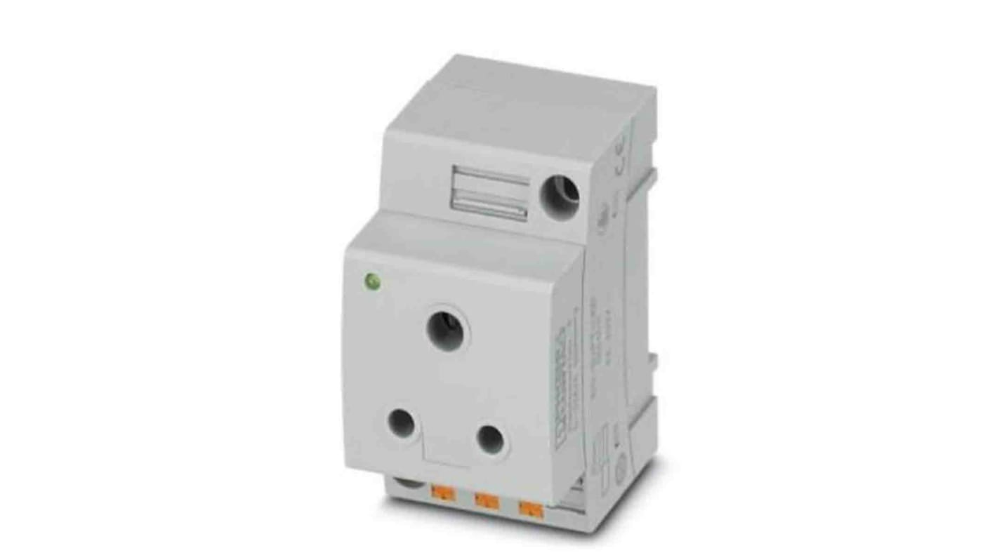 Prise secteur Femelle Phoenix Contact, 250 V, 6A, Rail DIN