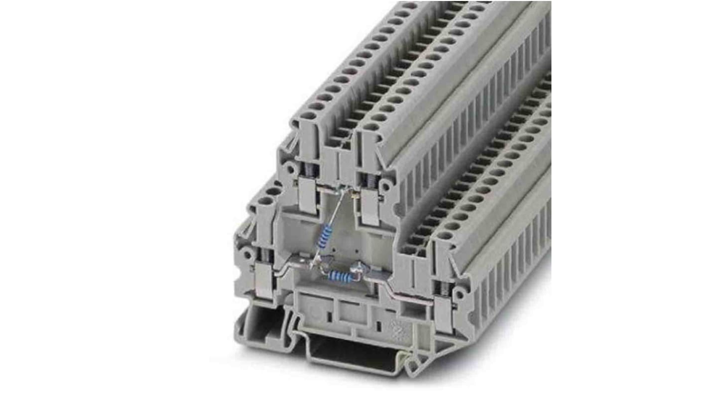 Phoenix Contact UTTB Series Grey Component Terminal Block, Screw Termination