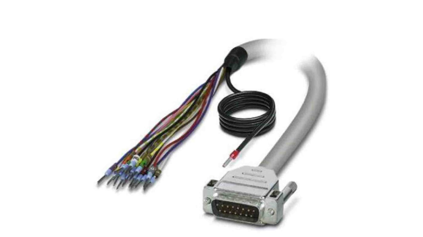 Phoenix Contact Male 15 Pin D-sub Unterminated Serial Cable, 1m, D15SUB Series