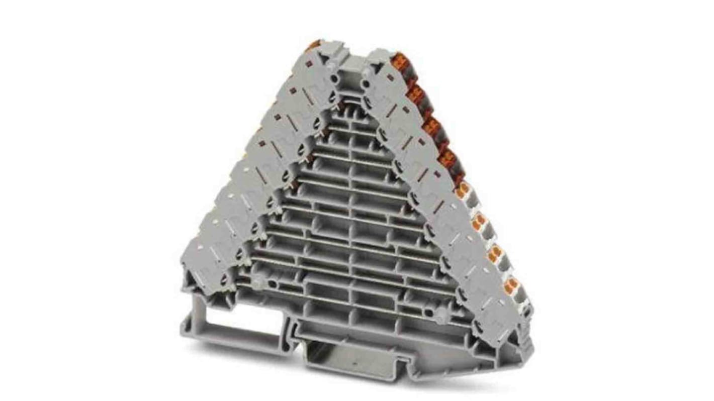 Phoenix Contact 3270137 PTRV Series Grey, 0.14 → 2.5mm², Push In Termination
