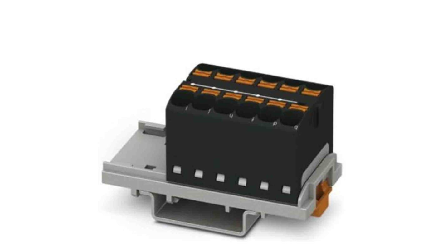 Phoenix Contact Einsteck Verteilerblock 12-polig , 24 bis 10 AWG, 32A / 800 V, 0.2 → 6mm², Polyamid, IP20