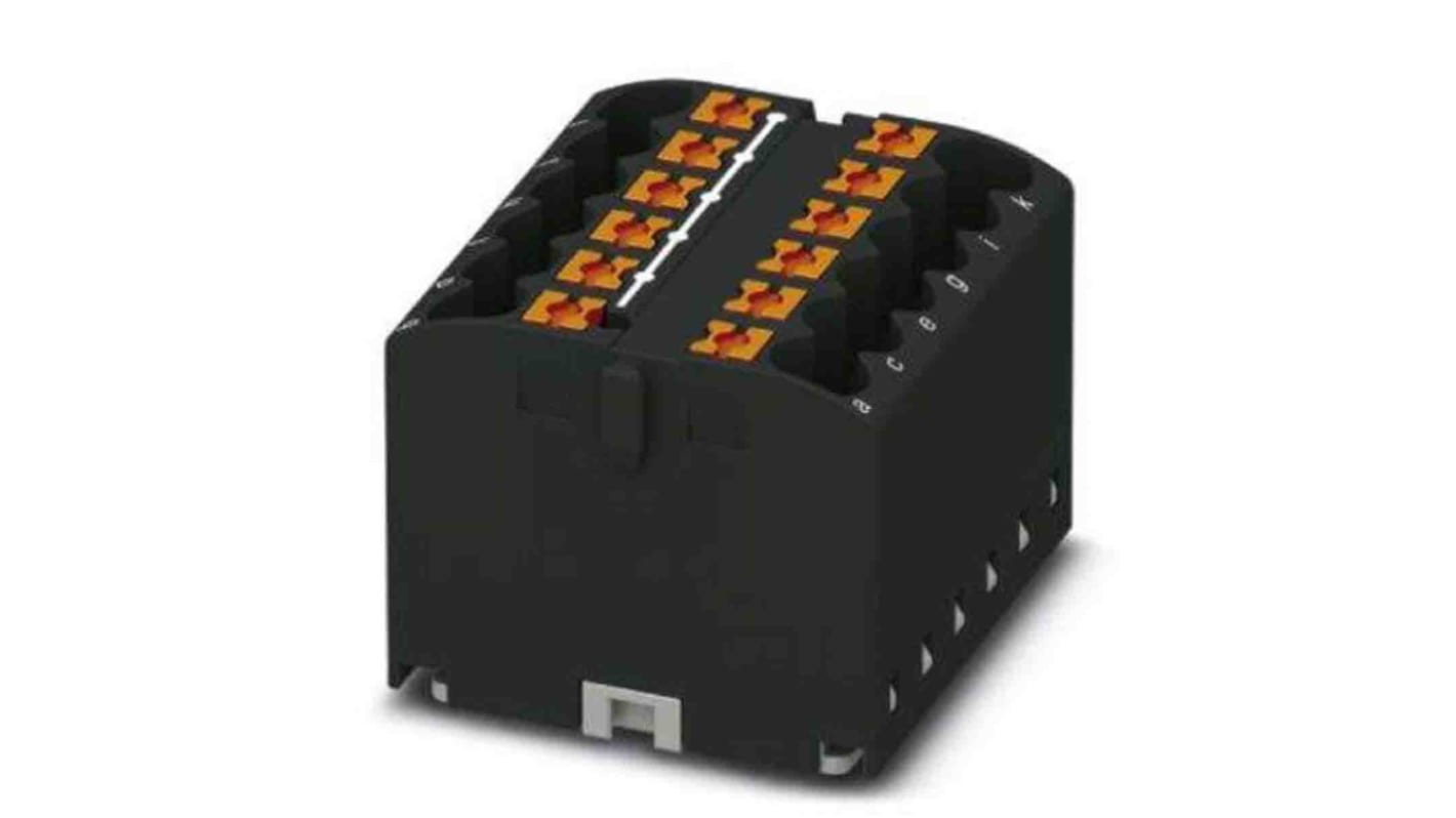 Phoenix Contact Einsteck Verteilerblock 12-polig , 12 AWG, 24A / 450 V, 4mm², Polyamid, IP20