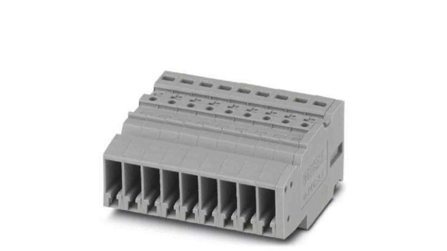 Phoenix Contact, 5.2mm Pitch, PPC, Pluggable Terminal Block, Receptacle, Push In Termination, 3000663