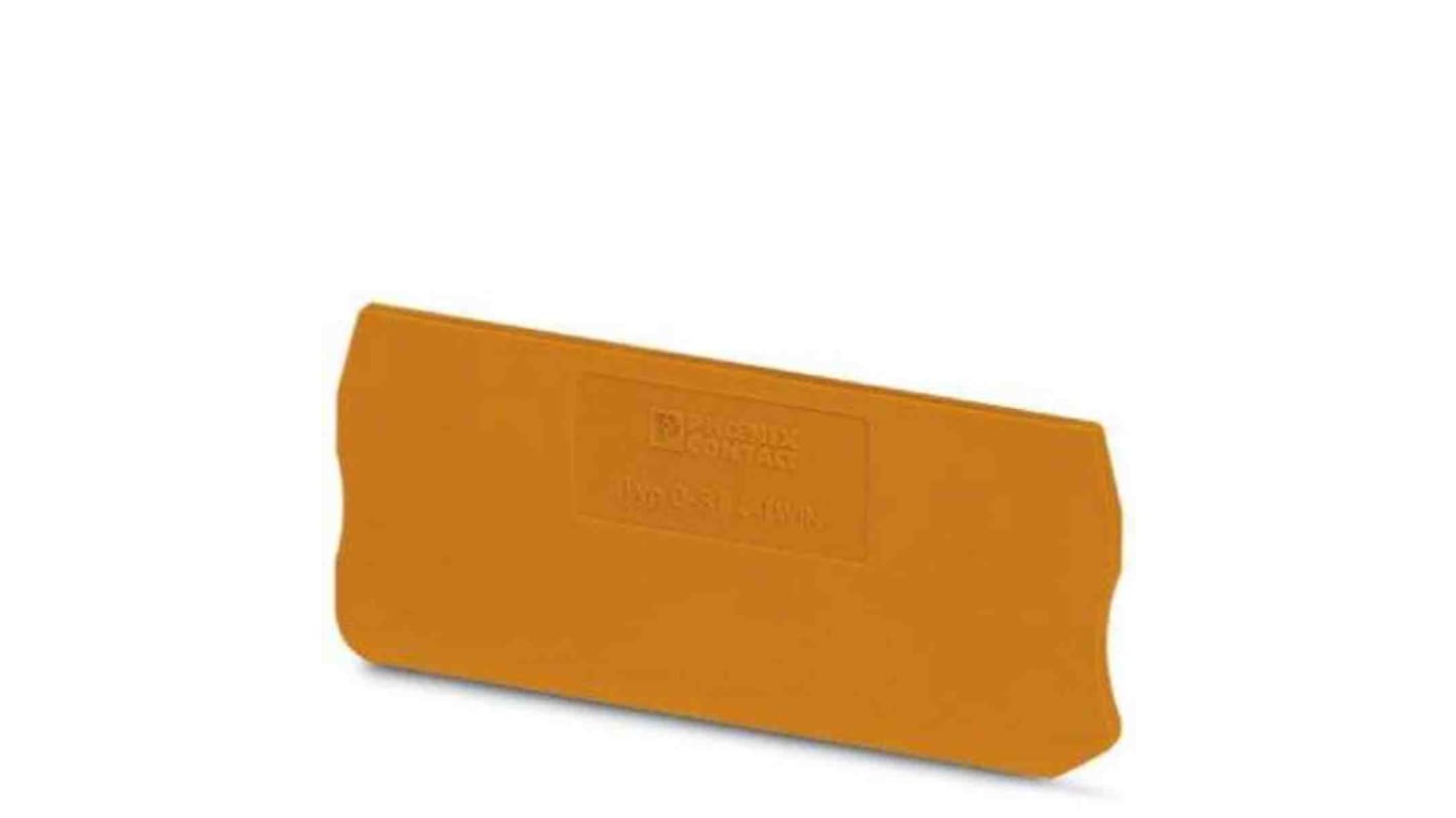 Phoenix Contact D-ST 4 Series End Cover for Use with DIN Rail Terminal Blocks