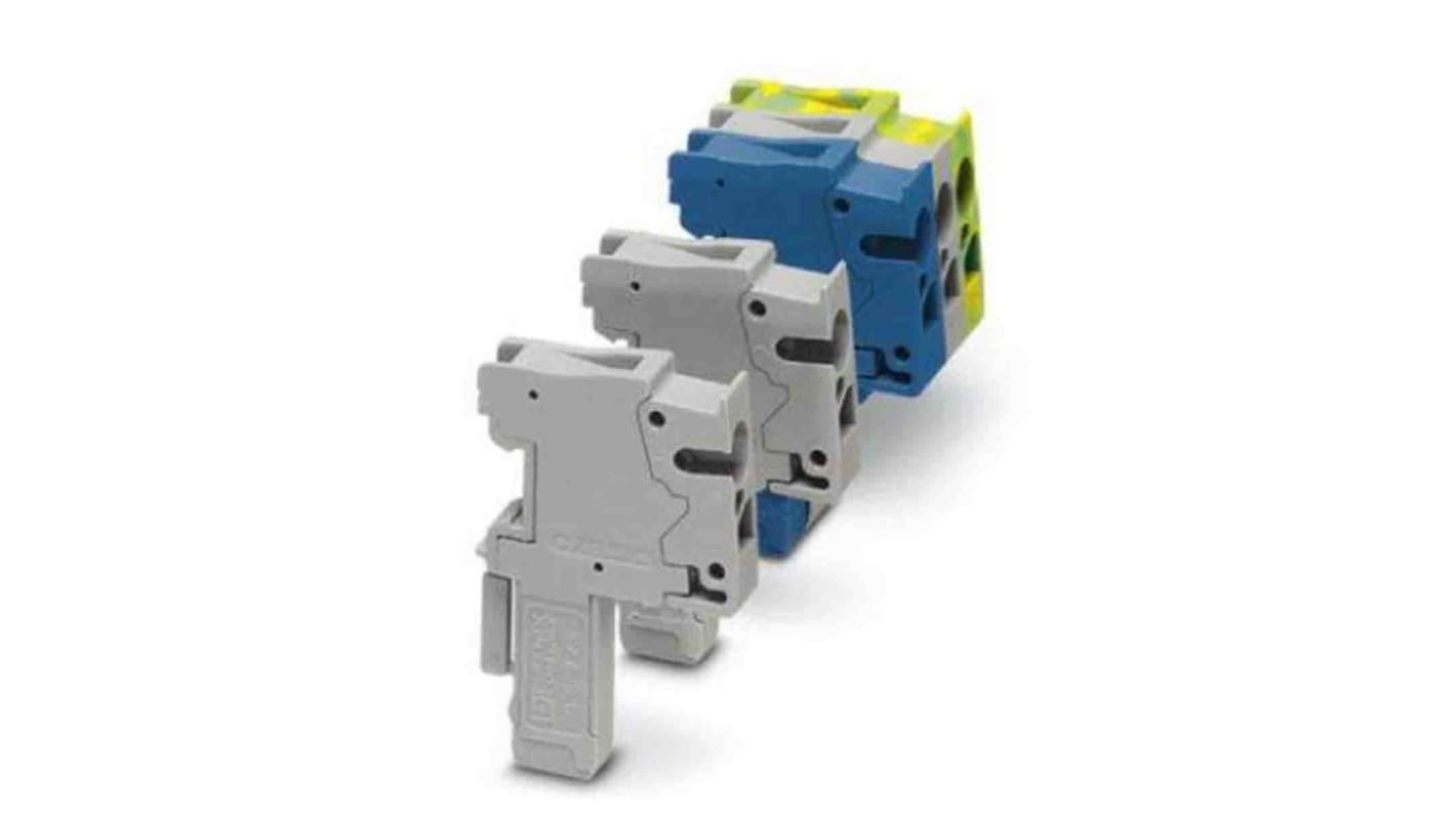 Phoenix Contact 5.2mm Pitch 1 Way Pluggable Terminal Block, Plug, DIN Rail, Spring Cage Termination