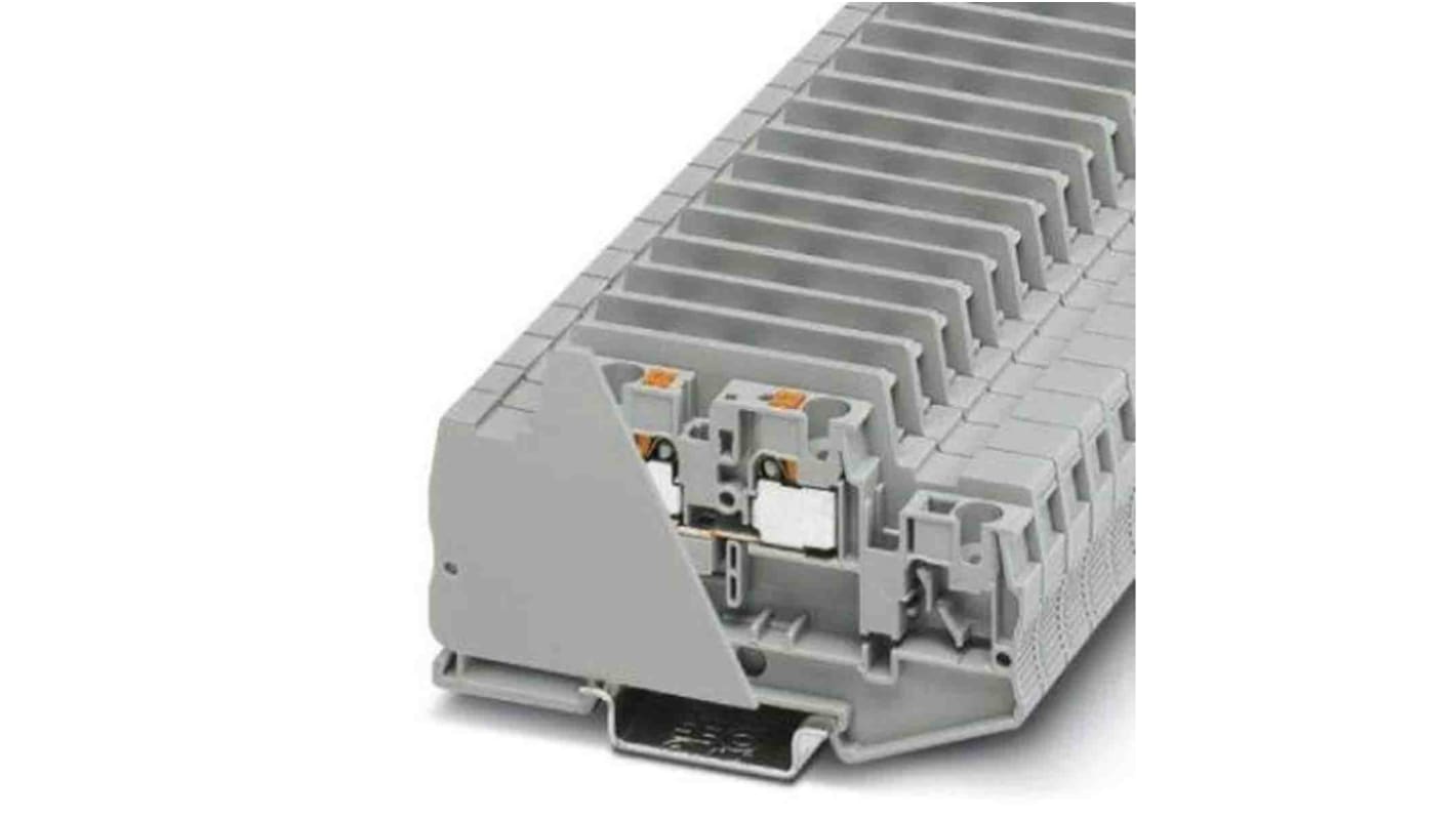 Phoenix Contact 3062744 PTTB Series Grey, Push In Termination