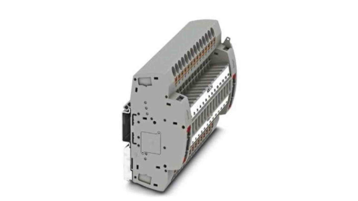Phoenix Contact PTRE Series PTRE 6-2/C14 Non-Fused Terminal Block, 28-Way, 30A, 20 → 8 AWG Wire, Push In