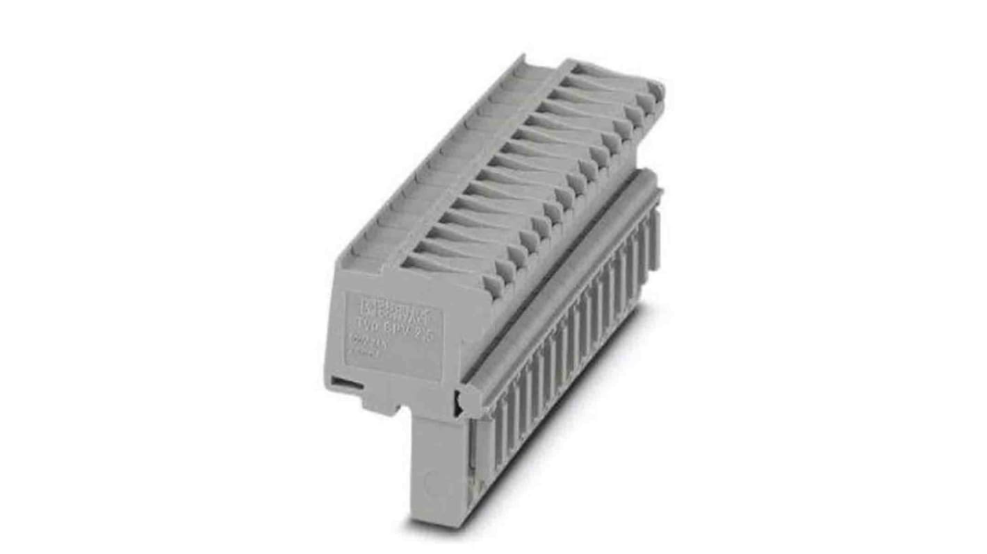Phoenix Contact, Combi Pluggable Solutions, 15 Way, Pluggable Terminal Block, Plug, DIN Rail, Spring Cage Termination,
