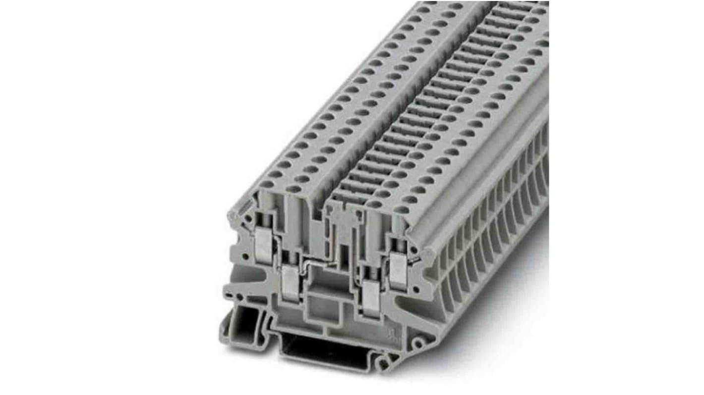 Phoenix Contact UT Series Grey Disconnect Terminal Block, Screw Termination