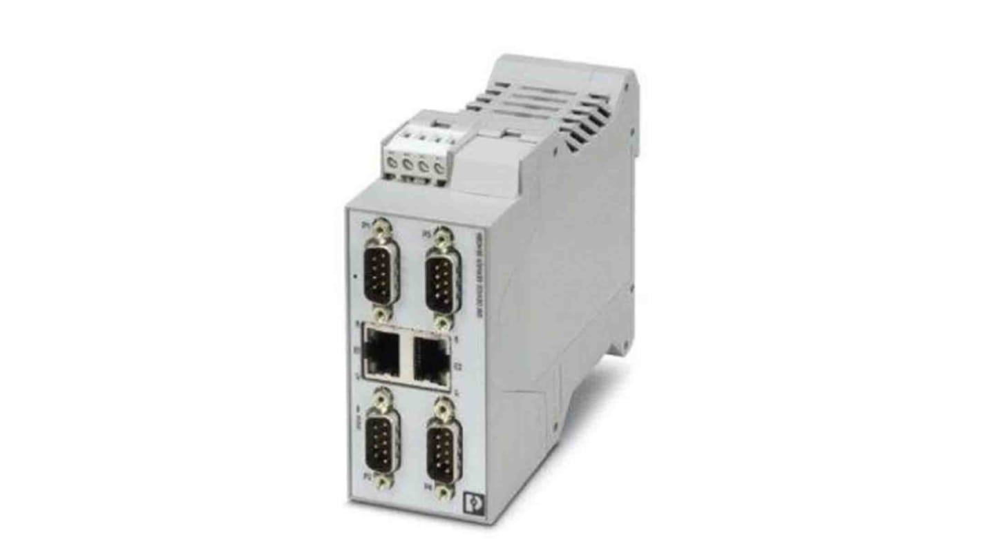 Phoenix Contact Serieller Device Server 1 Ethernet-Anschlüsse 2 serielle Ports RS232, RS422, RS485 100m 100Mbit/s