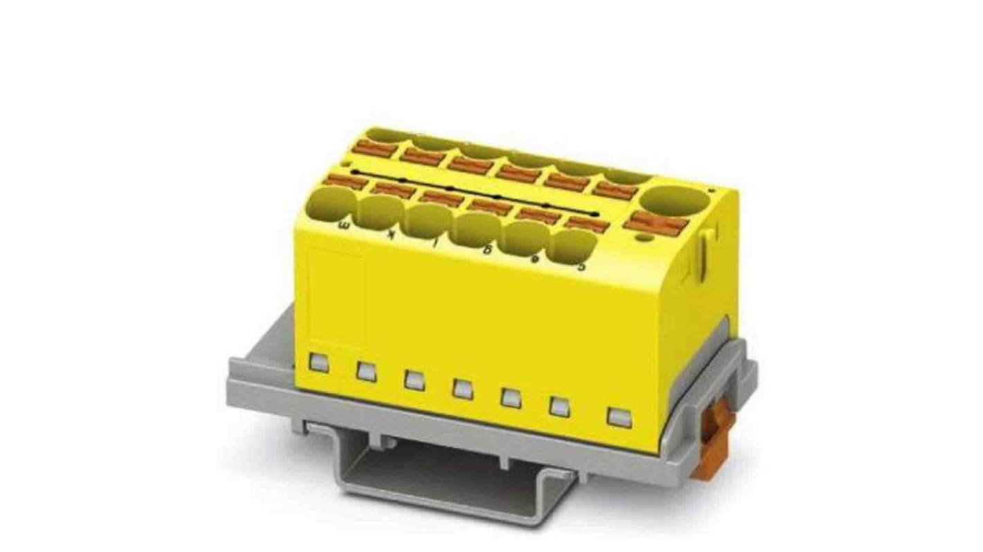 Phoenix Contact Einsteck Verteilerblock 13-polig , 24 bis 10 AWG, 32A / 800 V, 0.2 → 6mm², Polyamid, IP20