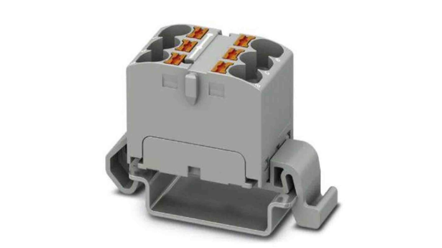 Phoenix Contact Einsteck Verteilerblock 6-polig , 24 bis 10 AWG, 32A / 800 V, 0.2 → 6mm², Polyamid, IP20