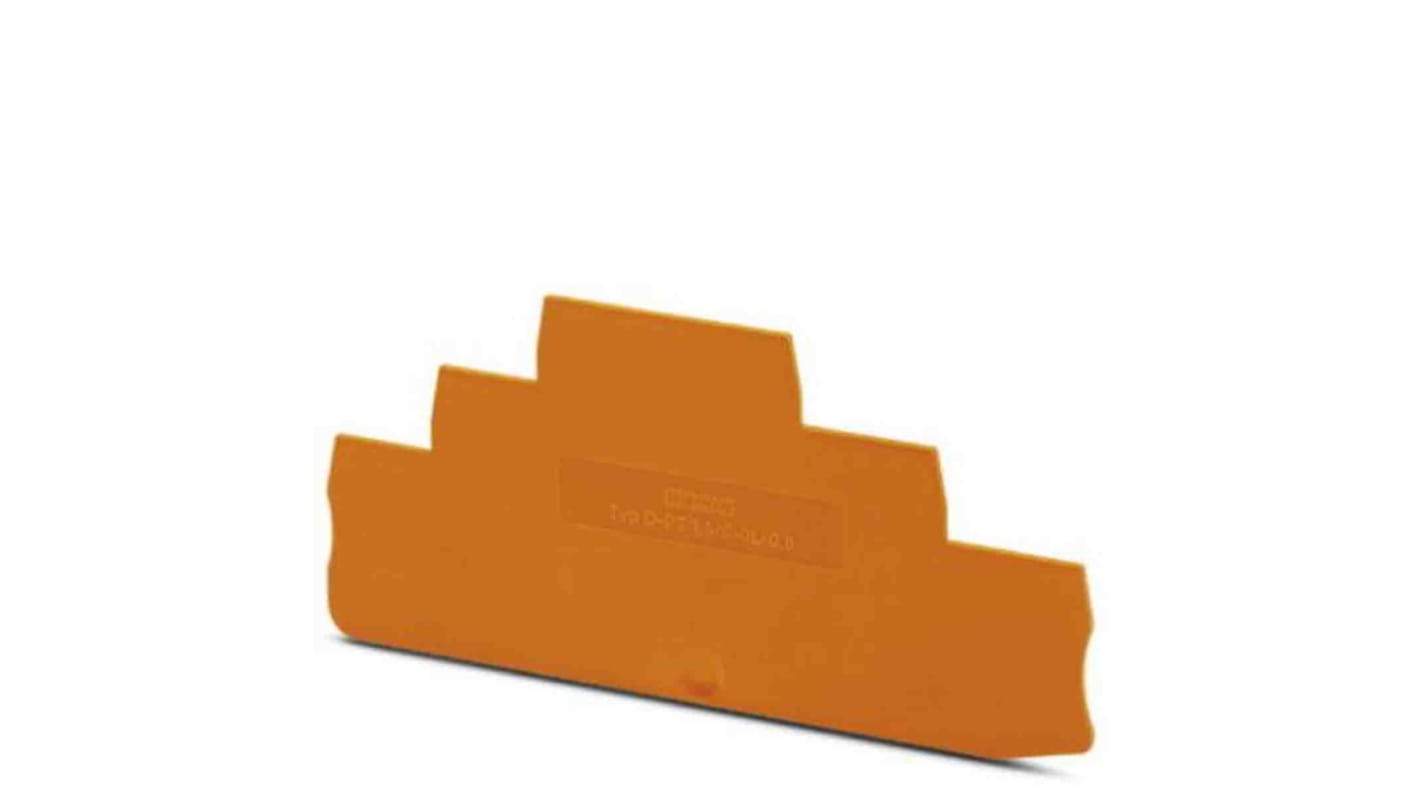 Phoenix Contact D-PT 1,5/S Series End Cover for Use with DIN Rail Terminal Blocks
