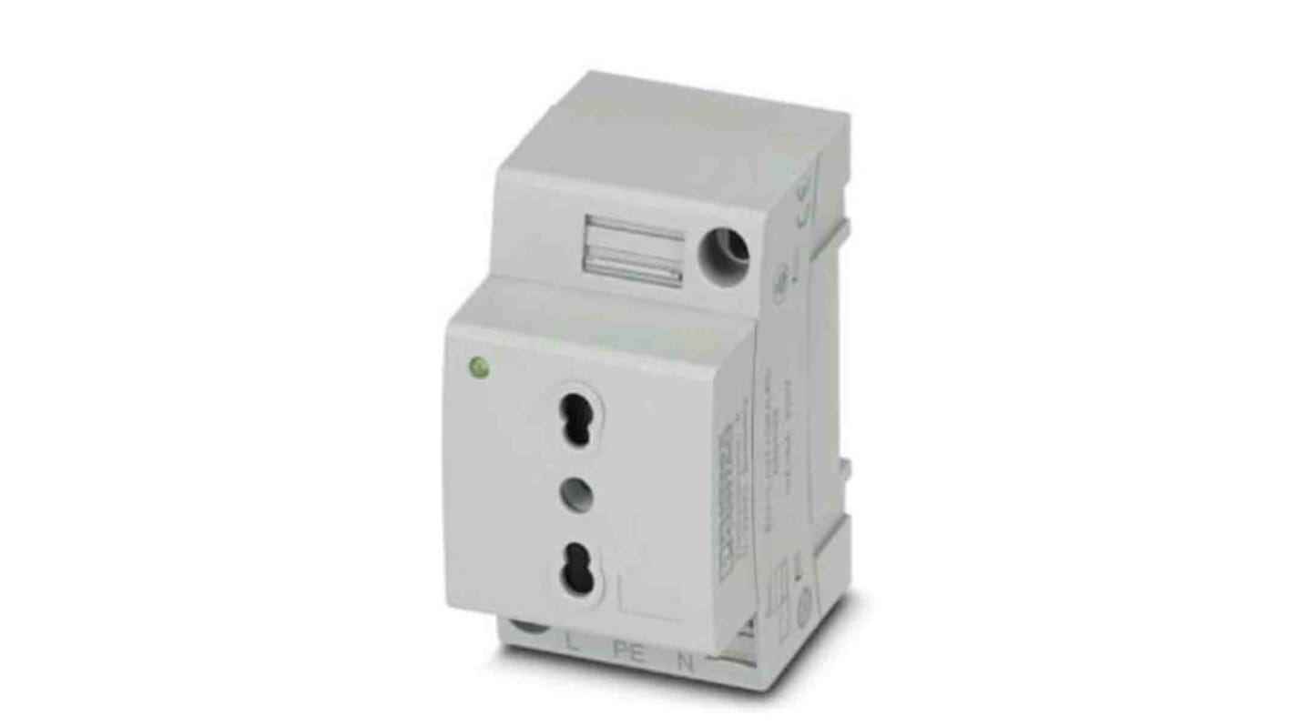 Phoenix Contact Italy Mains Sockets, 16A, DIN Rail, 250 V