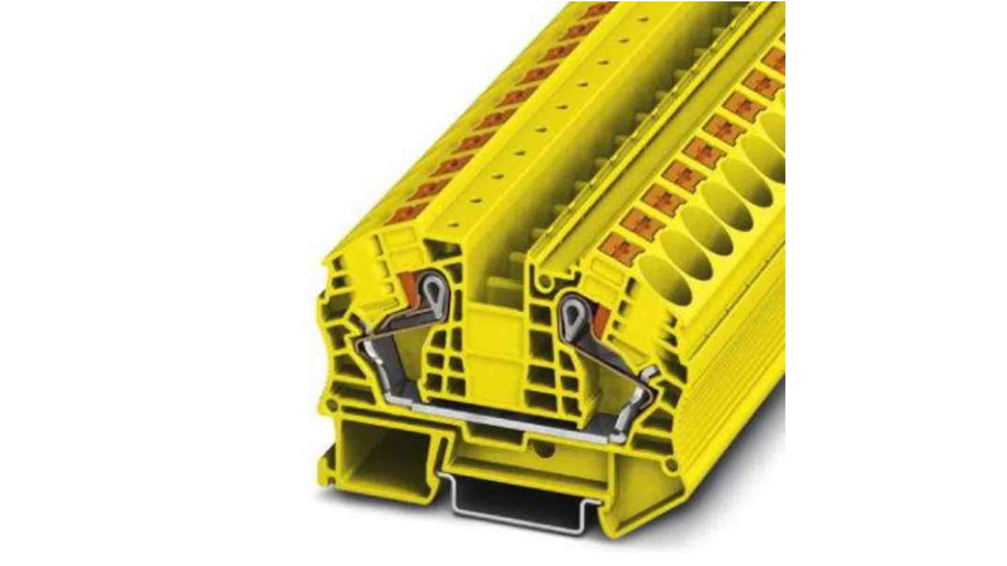 Phoenix Contact 1030164 PT 16 Series Yellow, 0.5 → 25mm², Push In Termination, ATEX, IECEx