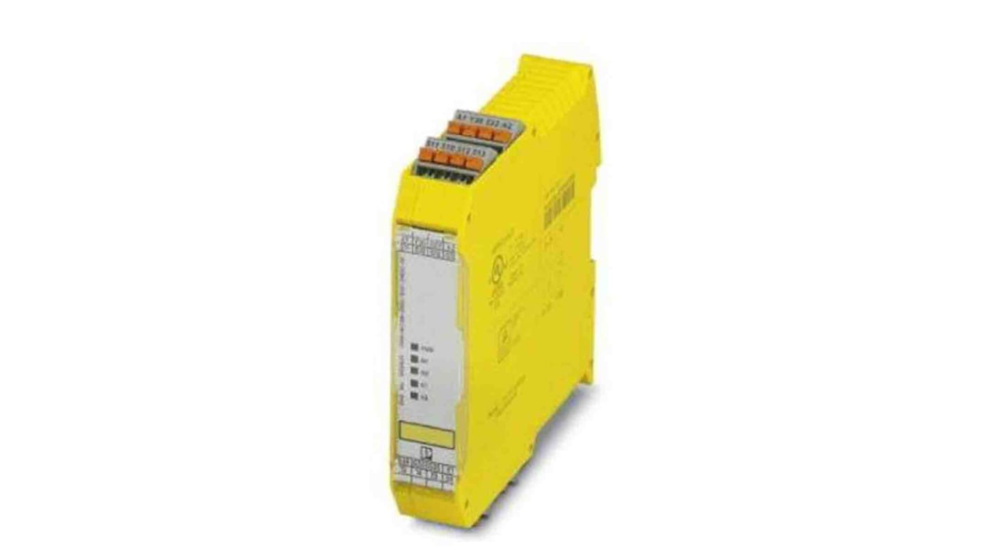 Phoenix Contact PSRmini PSR-MC38 0 Auxiliary Contacts Safety Relay 24V dc, Dual-Channel 2 Safety Contacts