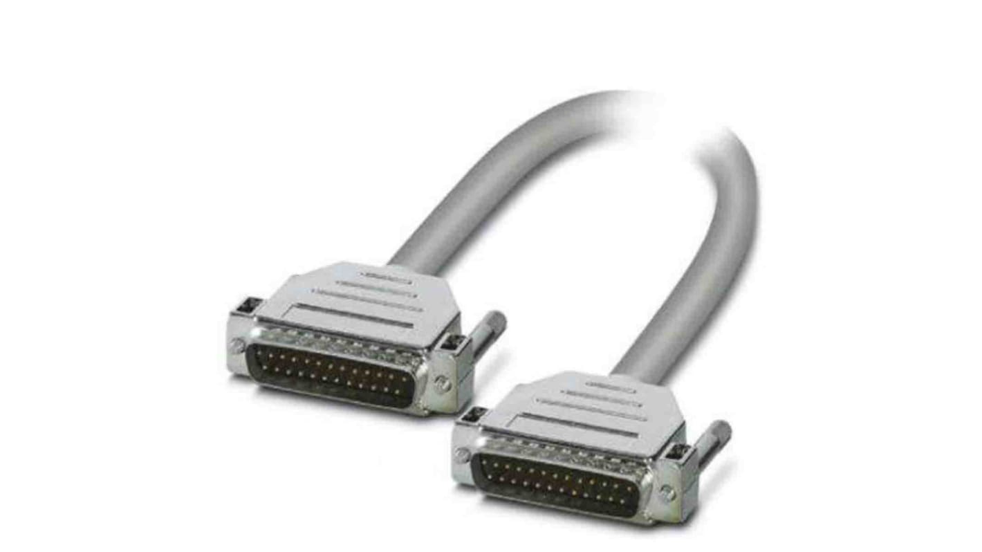 Phoenix Contact Male 25 Pin D-sub to Male 25 Pin D-sub Serial Cable, 2m, D25SUB Series