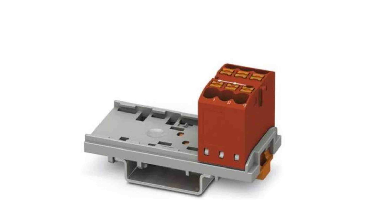 Phoenix Contact Einsteck Verteilerblock 6-polig , 12 AWG, 24A / 690 V, 4mm², Polyamid, IP20