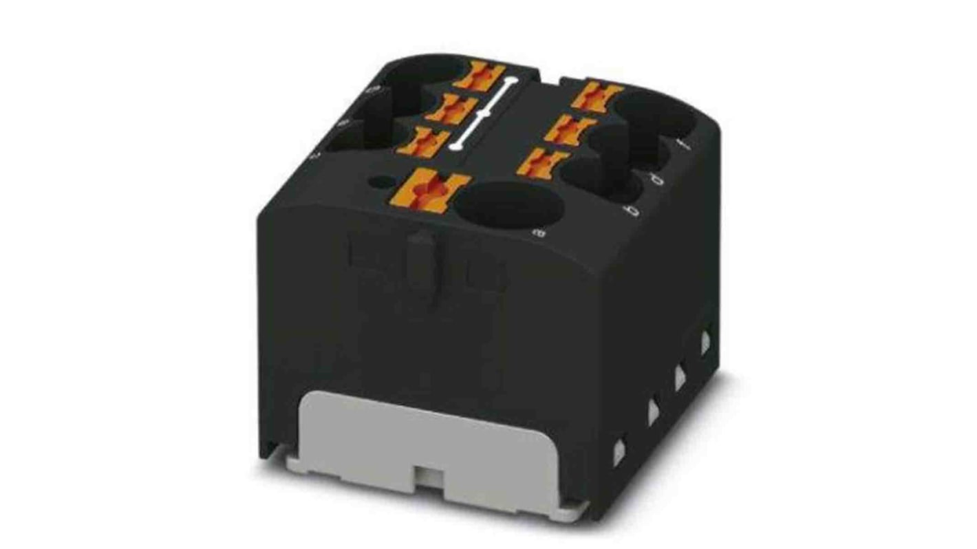 Phoenix Contact Einsteck Verteilerblock 7-polig , 10 AWG, 32A / 450 V, 6mm², Polyamid, IP20