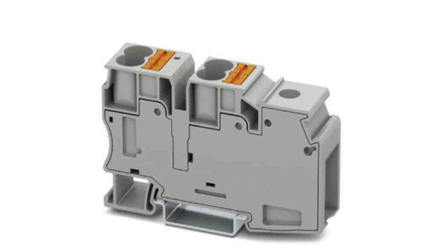 Phoenix Contact Distribution Block, 5 Way, 10 → 35mm², 101A, 1000 V, Grey