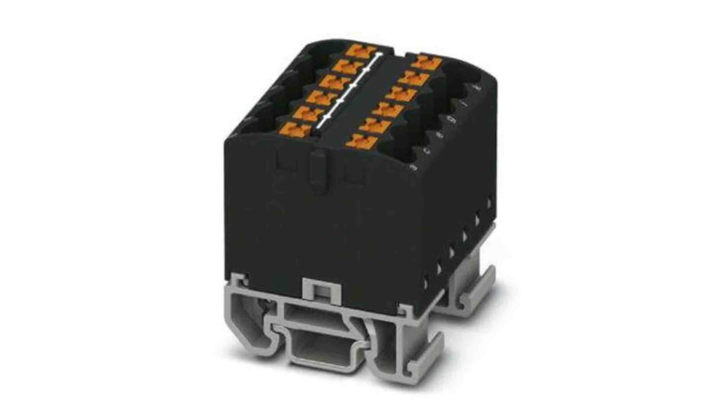 Phoenix Contact Einsteck Verteilerblock 12-polig , 12 AWG, 24A / 690 V, 4mm², Polyamid, IP20