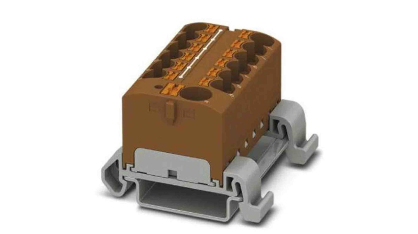 Phoenix Contact Einsteck Verteilerblock 13-polig , 24 bis 10 AWG, 32A / 800 V, 0.2 → 6mm², Polyamid, IP20